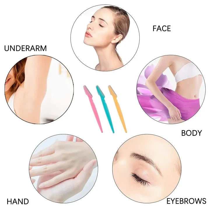 مجموعة شفرات إزالة الشعر للوجه والمناطق الحساسة