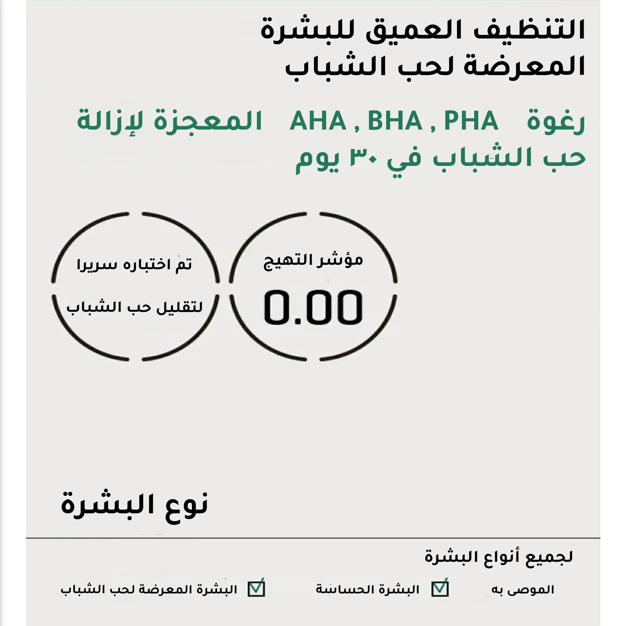 غسول الوجه الرغوي باحماض ال AHA,BHA,PHA المعجزة لحب الشباب من سوم باي مي - 100 مل
