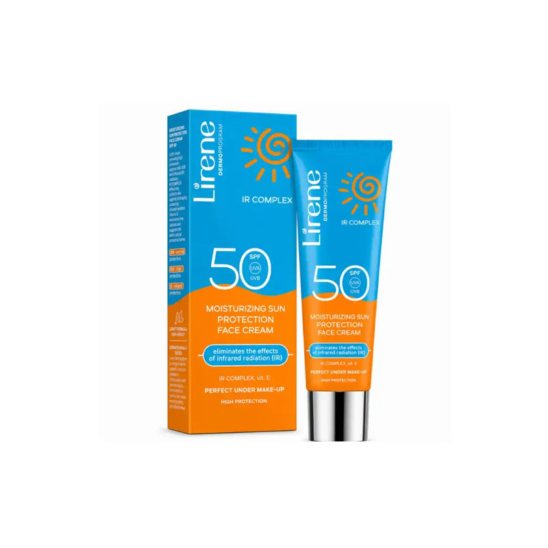 واقي شمس مرطب للوجه SPF 50 بحماية عالية من ليرين - 40 مل