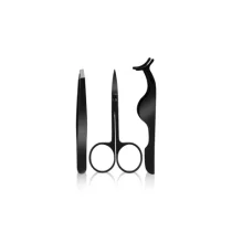 مجموعة أدوات تجميل  - ملقط، أداة تثبيت رموش، مقص